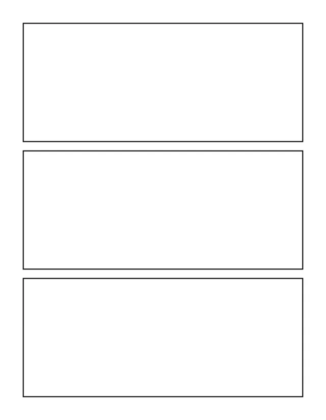 Open-frame layout: three stacked frames.